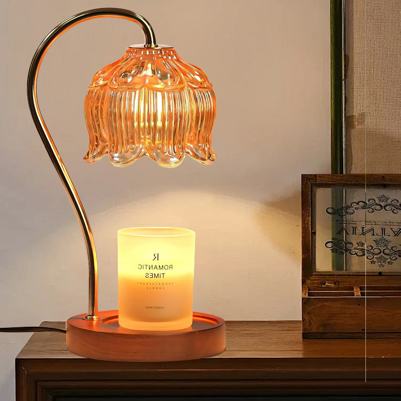 Silk Candle - مصباح تدفئة الشموع مع مؤقت قابل