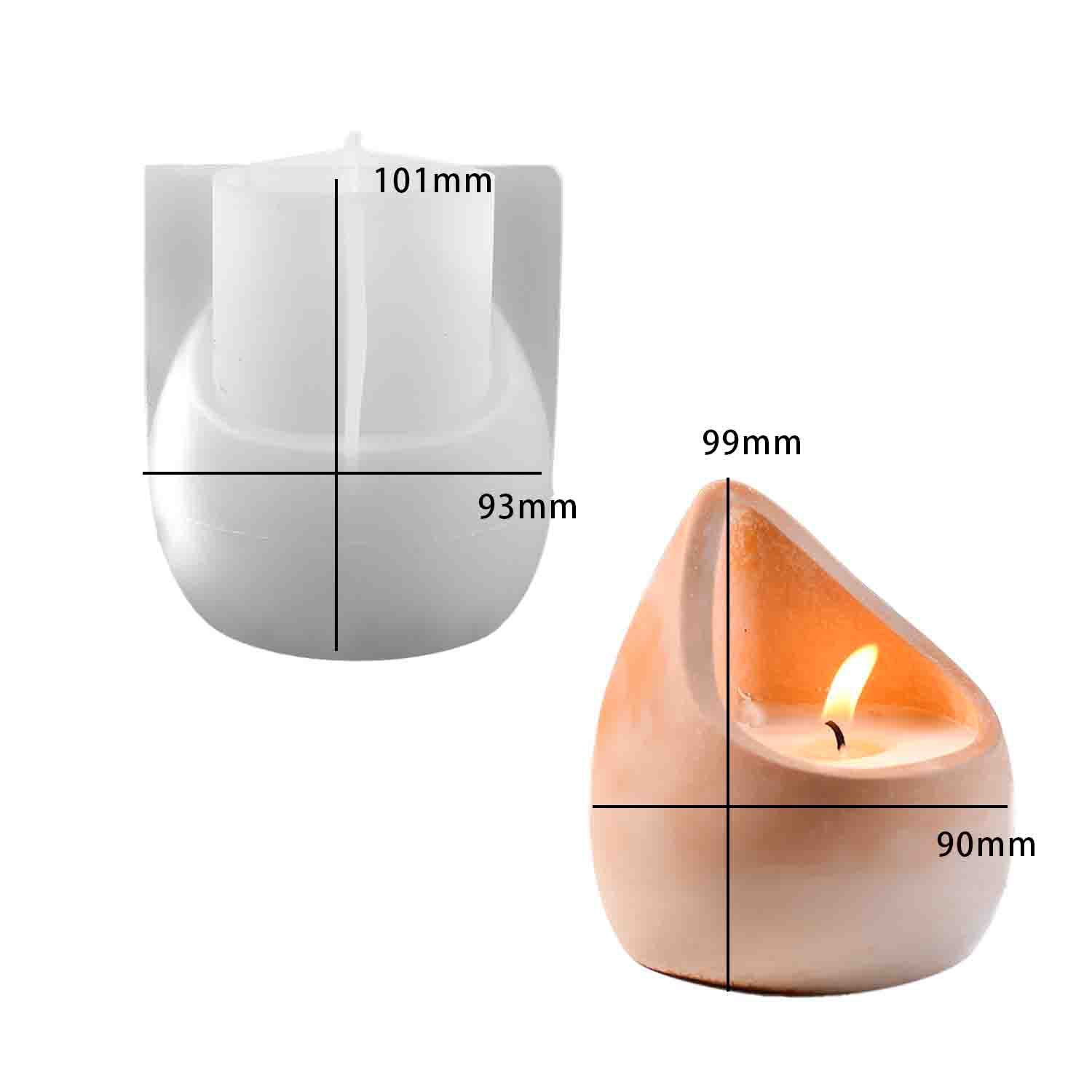 Candle Containers - قالب سيليكون لصنع الشموع العطرية على