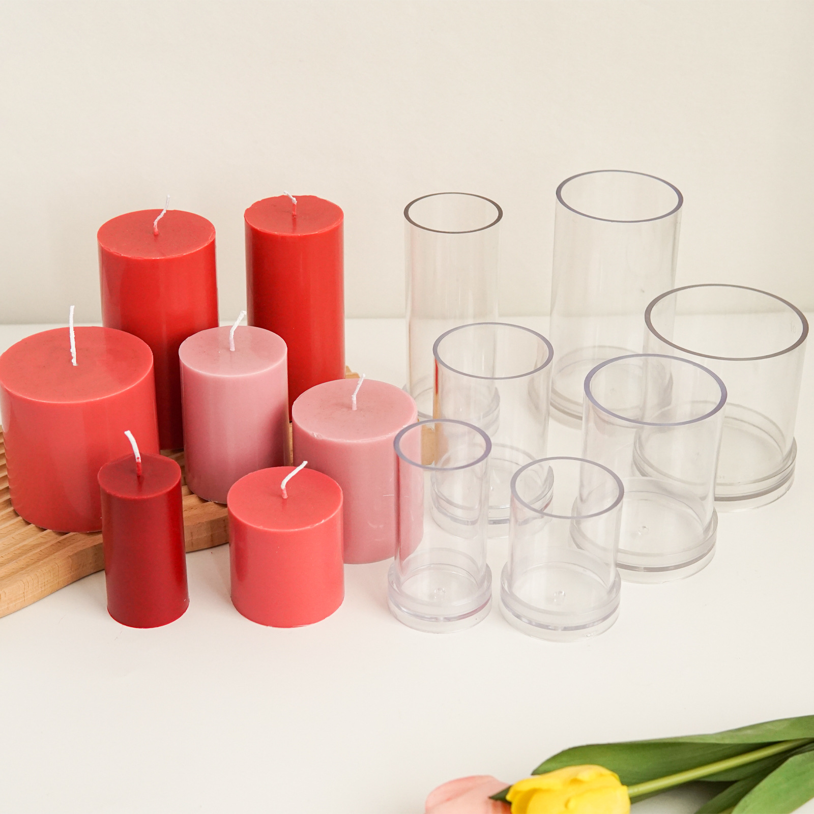 Candle Making Kit - مختلف ثلاثية الأبعاد قالب شمع أسطواني