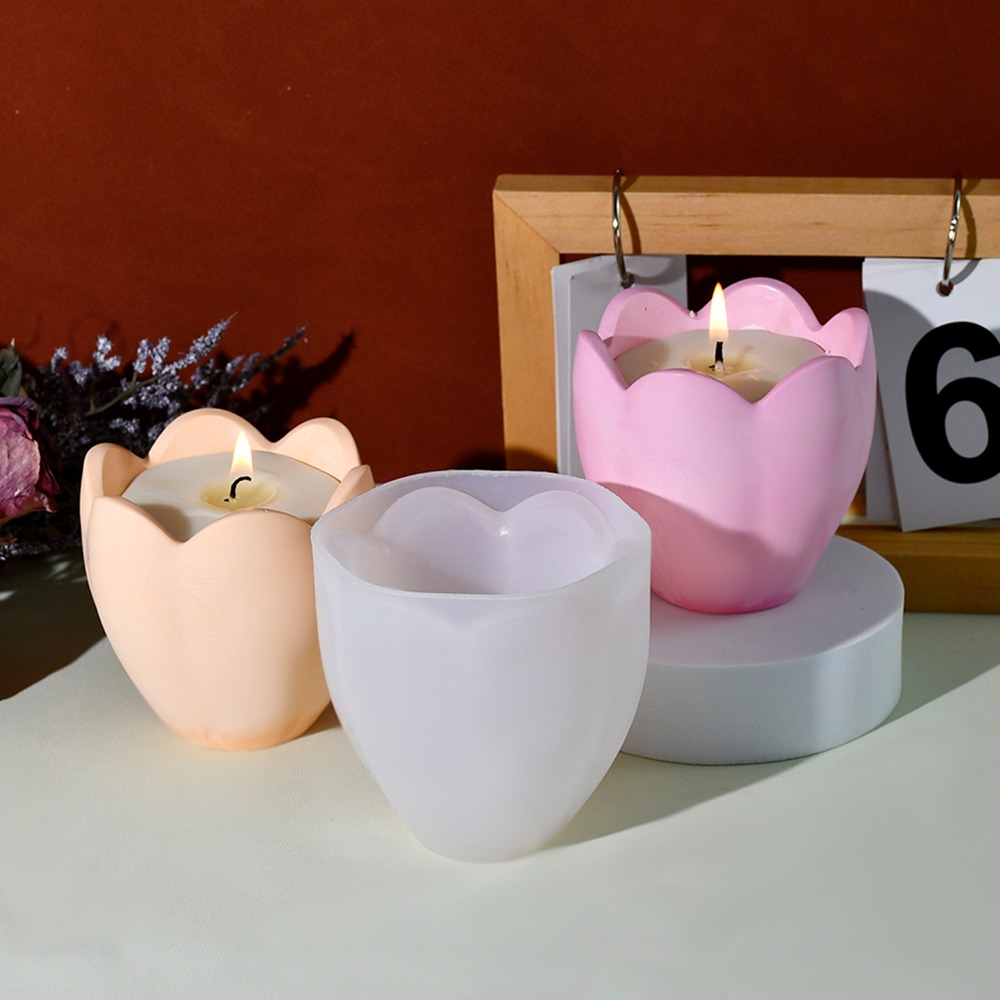 توليب شمعة حامل قوالب السيليكو - مراجعة Candle Containers وسعره