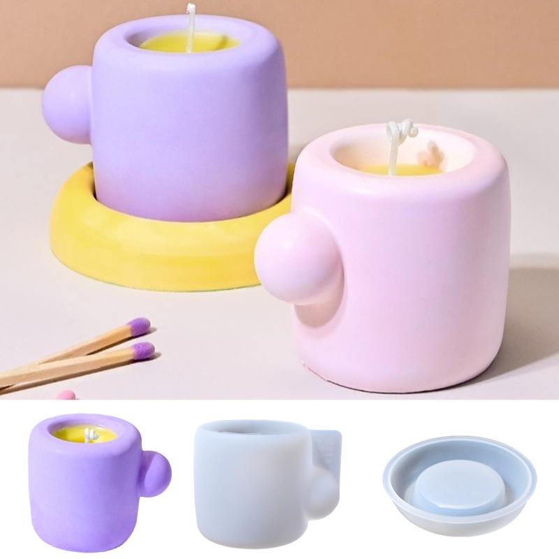 ثلاثية الأبعاد القدح مع كوستر  - مراجعة Candle Containers وسعره