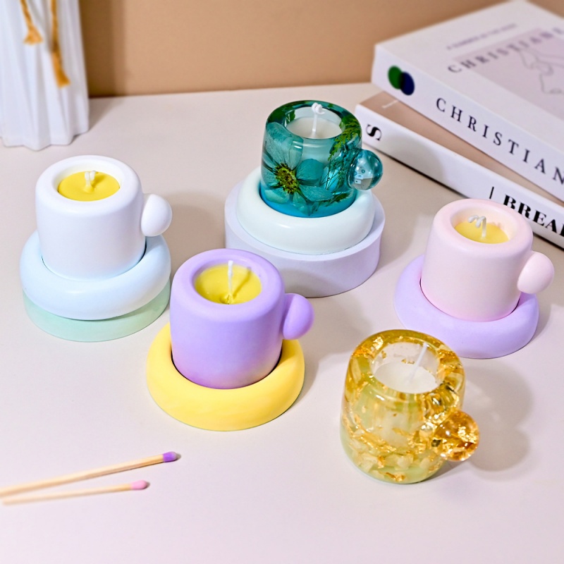 ثلاثية الأبعاد القدح مع كوستر  - مراجعة Candle Containers وسعره