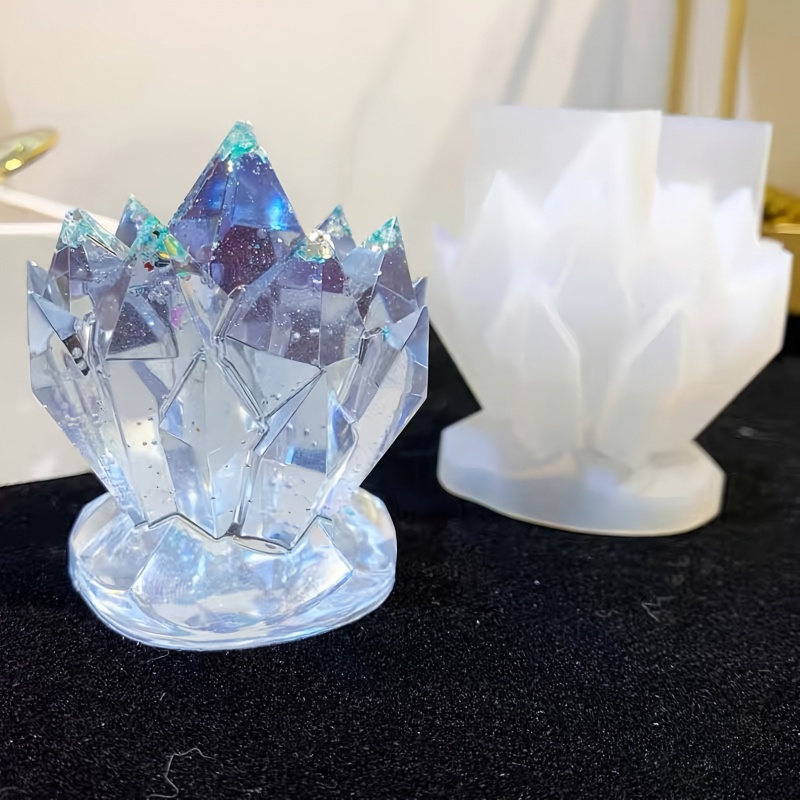 1pcCrystal العنقودية الزخرفية  - مراجعة Candle Molds وسعره
