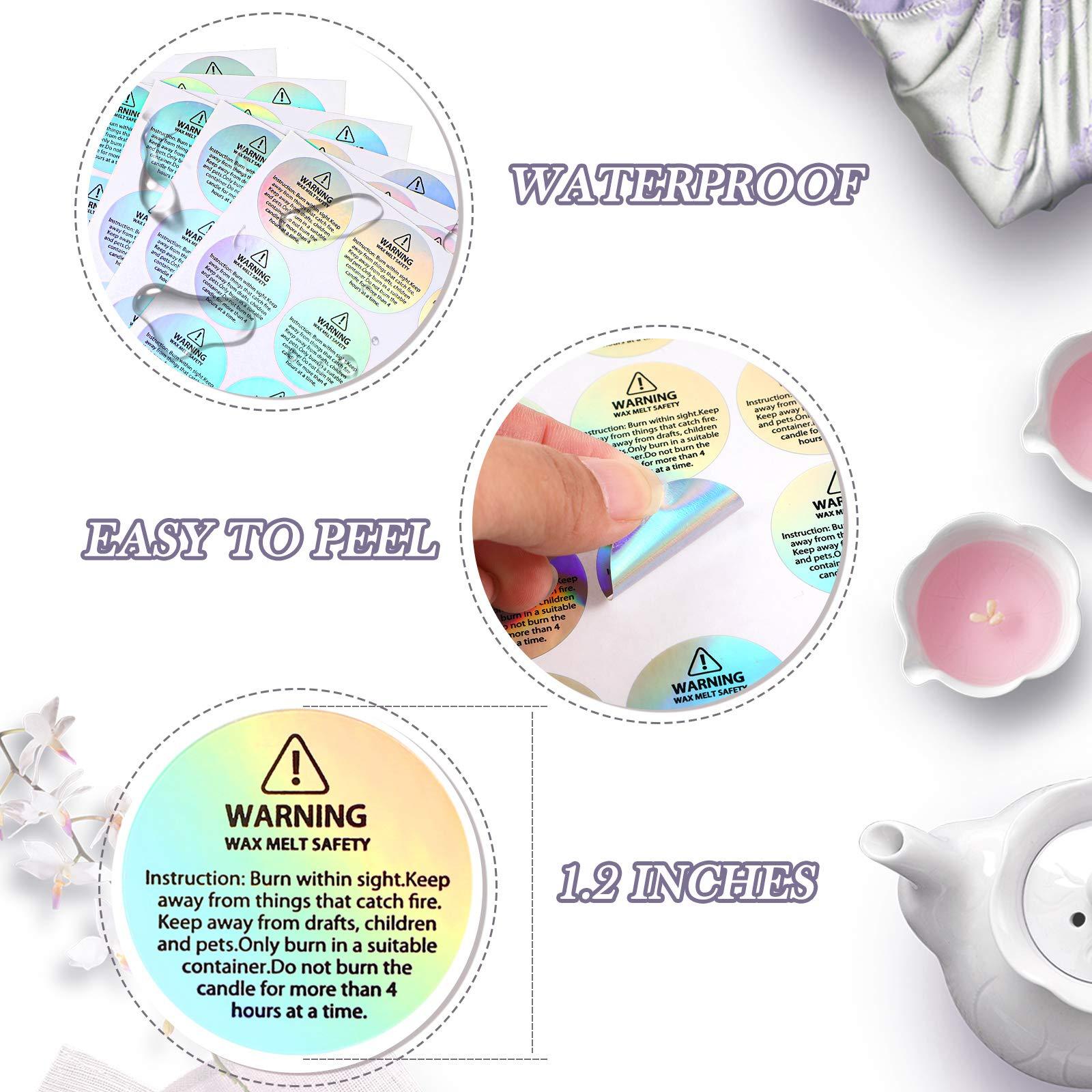 ملصقات تحذيرية لامعة ثلاثية ال - مراجعة Candle Containers وسعره